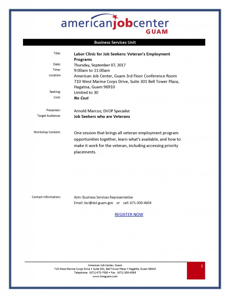 BS JS Veteran's Employment Programs Announcement 2017.09.17