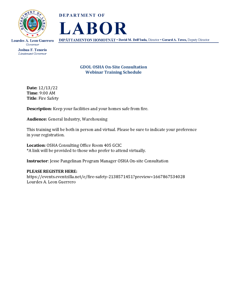 labor-clinic-fire-safety-government-of-guam-department-of-labor